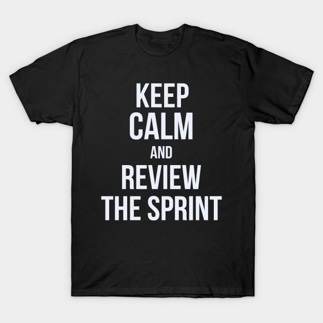 Developer Keep Calm and Review the Sprint T-Shirt by thedevtee